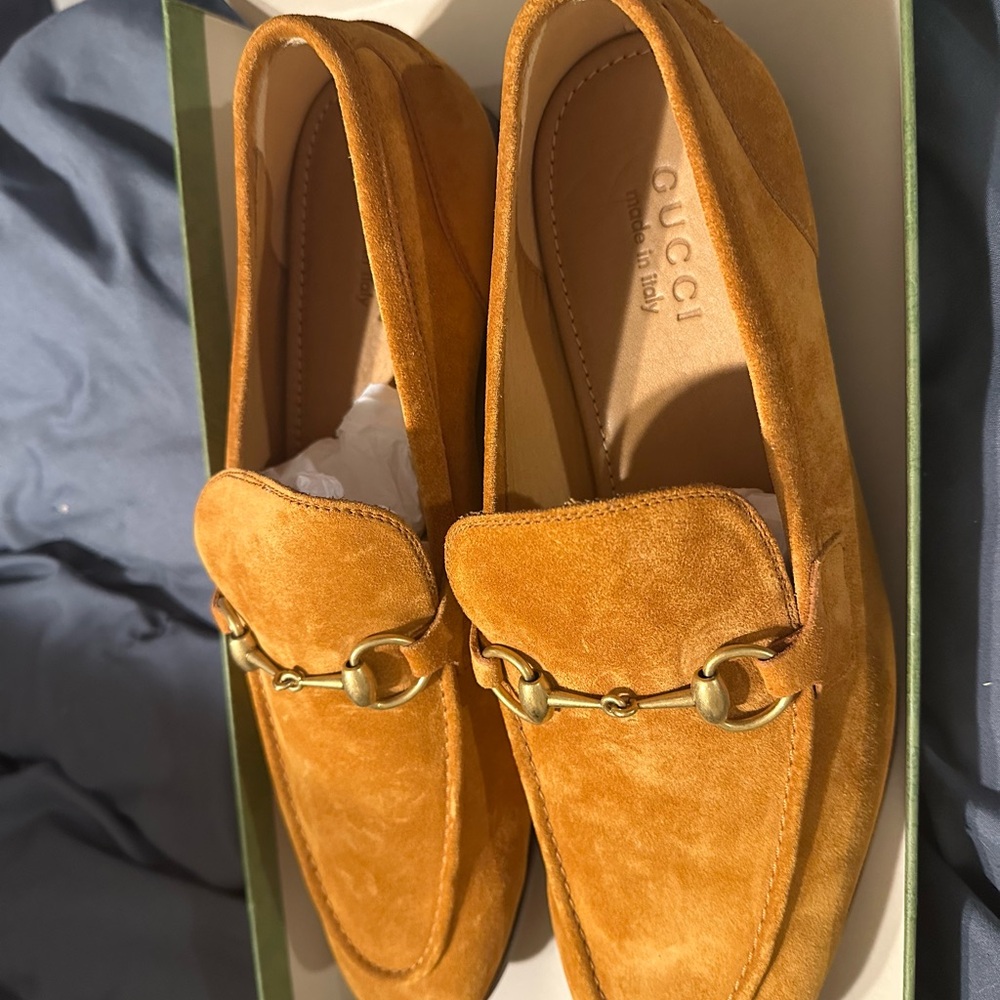 Men’s Gucci Horsebit loafers suede